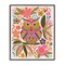 Stupell Industries Eclectic Owl & Flowers Framed Giclee Wall Art Design by Lisa Perry Whitebutton